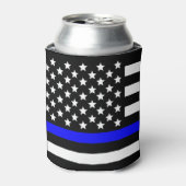 Police Thin Blue Line Support Dosenkühler (Kanne Vorderseite)
