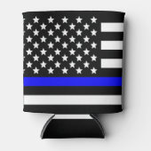 Police Thin Blue Line Support Dosenkühler (Vorderseite)
