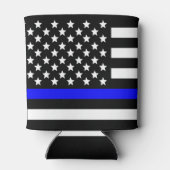 Police Thin Blue Line Support Dosenkühler (Rückseite)