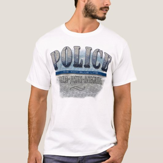 POLICE~Thin Blue Line T-Shirt (Vorderseite)