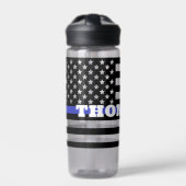 Police Thin Blue Line Trinkflasche (Vorderseite)