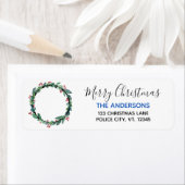 Police Thin Blue Line Weihnachts-Rücksendeadresse (Insitu)