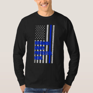 Police Vater Husband Daddy Protector Hero Fathers  T-Shirt