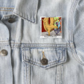 Police Vs Donut Funny Cartoon Button (Beispiel)