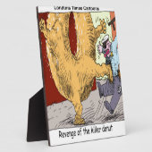 Police Vs Donut Funny Cartoon Fotoplatte (Seite)