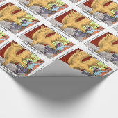 Police Vs Donut Funny Cartoon Geschenkpapier (Ecke)