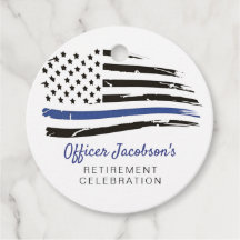 Police Watercolor Dünnblaue Linie Flaggenretiremen