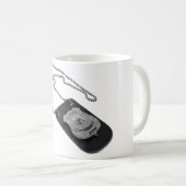 PoliceBadgeLeatherHolder120911 Kaffeetasse (VorderseiteRechts)