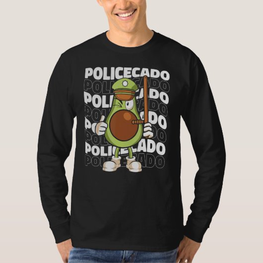 Policecado   Support Law Enforcement Police Agent  T-Shirt (Vorderseite)