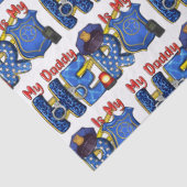 Policeman Daddy Hero Seidenpapier (Detail)