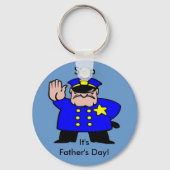 Policeman - Father's Day Schlüsselanhänger (Vorderseite)