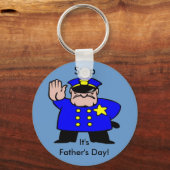 Policeman - Father's Day Schlüsselanhänger (Vorderseite)