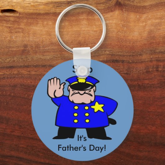 Policeman - Father's Day Schlüsselanhänger (Vorderseite)