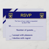 Policeman Wedding RSVP Cards Einladung (Vorne/Hinten)