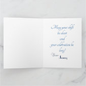 Policeman's Birthday Karte (Innenseite)