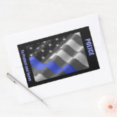 PoliceSticker Rechteckiger Aufkleber (Umschlag)