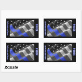 PoliceSticker Rechteckiger Aufkleber (Blatt)