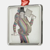 Polichinelle Silbernes Ornament (Links)