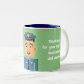 Policia Zweifarbige Tasse (VorderseiteRechts)