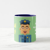 Policia Zweifarbige Tasse (Mittel)