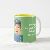 Policia Zweifarbige Tasse (VorderseiteRechts)