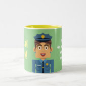 Policia Zweifarbige Tasse (Mittel)