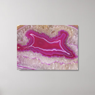 Polierachat-Quarz Geode stellen gegenüber Leinwanddruck