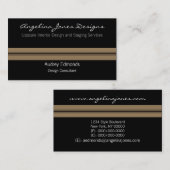 Polierte Berufliche Visitenkarte, Tan Visitenkarte (Vorne/Hinten)