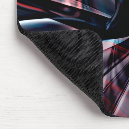 Polierte Bordeaux-Kurven, die sich in gekröntem Ro Mousepad (Ecke)