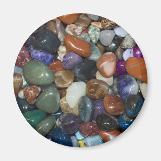 Polierte farbenfrohe Steine Magnet