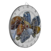 Polierte Felsen Dartscheibe (Vorderseite Links)