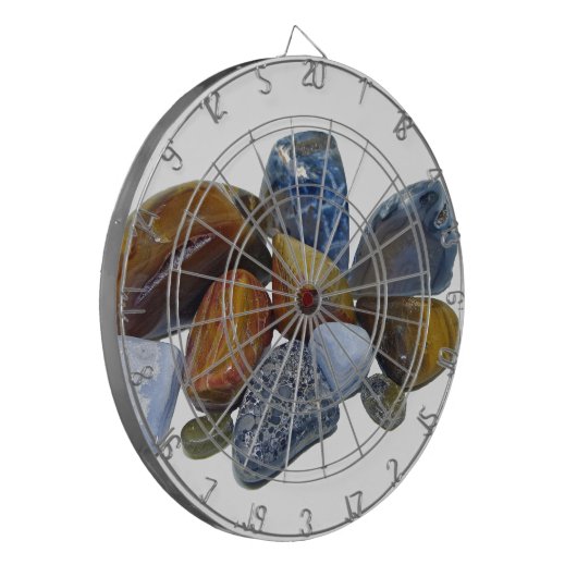 Polierte Felsen Dartscheibe (Vorderseite Links)