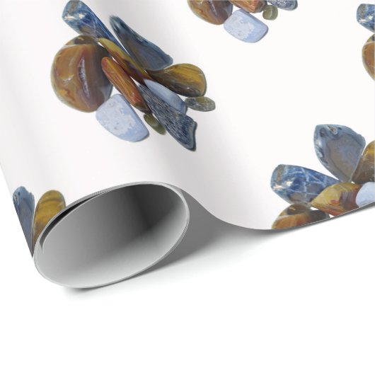Polierte Felsen Geschenkpapier (Rolleneckpunkt)
