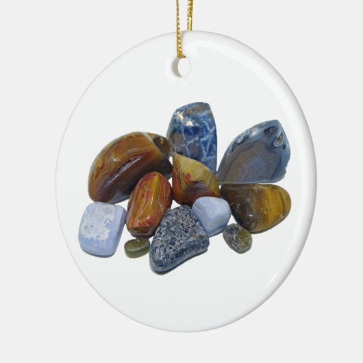 Polierte Felsen Keramik Ornament (Links)