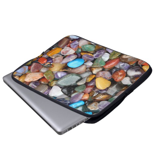 Polierte Felsen Laptopschutzhülle (Vorne Knopf)