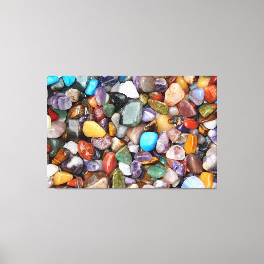 Polierte Felsen Leinwanddruck (Vorderseite)