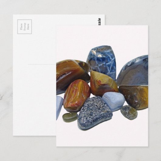 Polierte Felsen Postkarte (Vorne/Hinten)