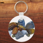 Polierte Felsen Schlüsselanhänger (Vorderseite)