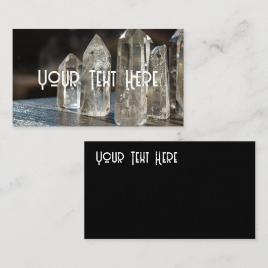 Polierte Kristallkernheiler Visitenkarte (Vorne/Hinten)