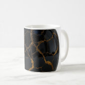 Polierte Obsidian-Kugel mit den Adern geschmolzene Kaffeetasse (VorderseiteRechts)