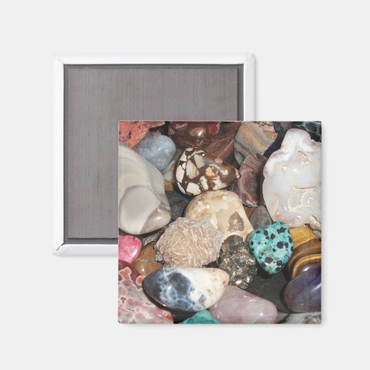 Polierte Rock Pile Collection Magnet (Vorderseite/Rückseite)