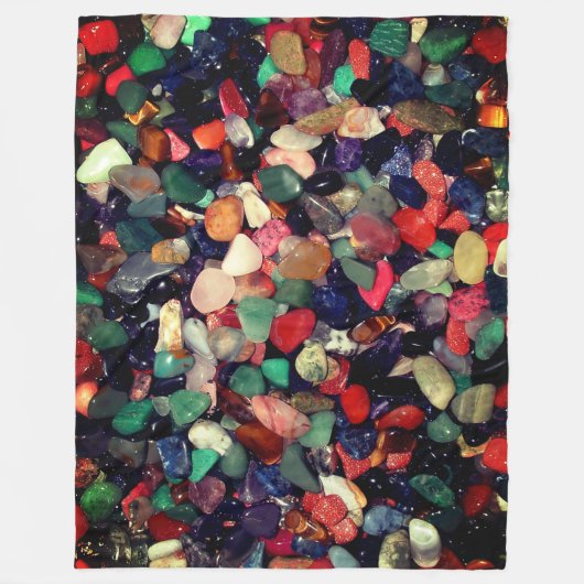 Polierte Steine Fleecedecke (Vorderseite)