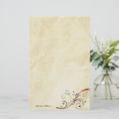 Polierter Goldstrudel kundengerecht Briefpapier (Stehend Vorderseite)