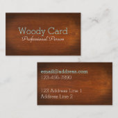 polierter Holzlook Visitenkarte (Vorne/Hinten)