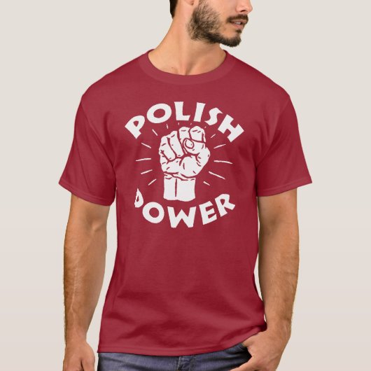 polierter Power T-Shirt (Vorderseite)