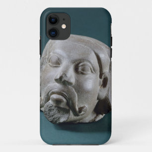 Polierter Sandsteinkopf eines Ausländers, Sarnath iPhone 11 Hülle