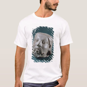 Polierter Sandsteinkopf eines Ausländers, Sarnath, T-Shirt
