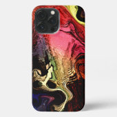 polierter Ton und Formen aus versteinertem Gestein iPhone Hülle (Rückseite)