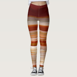 poliertes Agate Slice-Foto Leggings