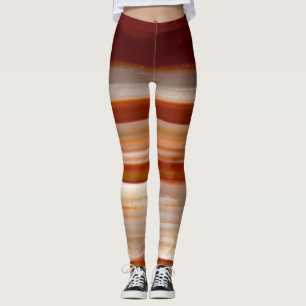 Poliertes Agate Slice-Foto Leggings